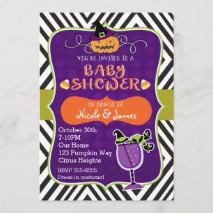 Invitation Faire part moderne et mignon de BABBOUR Halloween