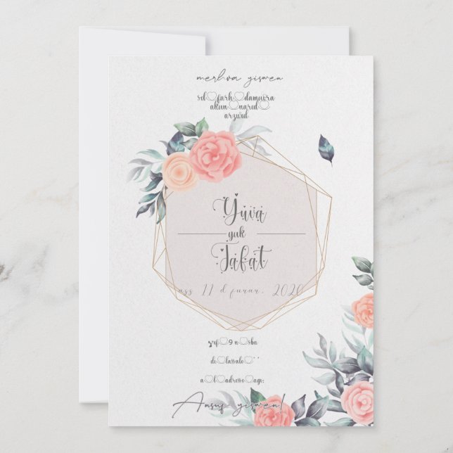 Invitation faire partie mariage en kabyle ! (Dos)