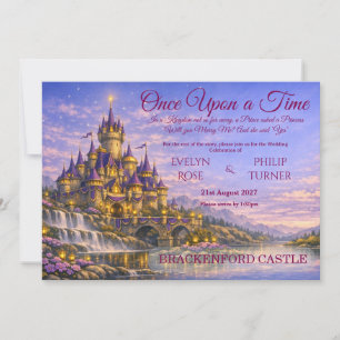 Invitation Faire paysage d'invitation de mariage au Château R