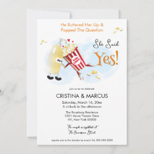 Invitation Faire sa demande en mariage Fête de couples au pop