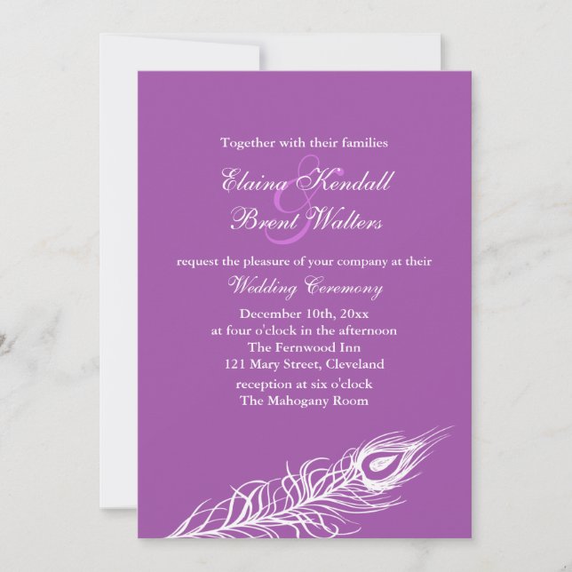 Invitation Faire Tourbillonner Violet Faire Tourbillonner Car (Devant)
