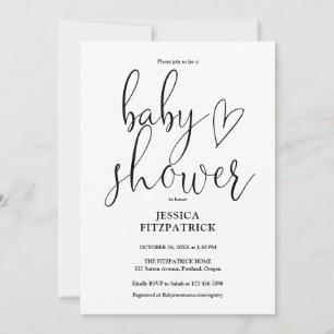 Invitation Faire un script mignon et neutre pour une baby sho
