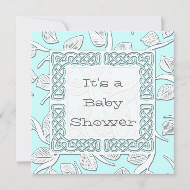 Invitation Faire votre annonce de naissance avec une bordure  (Devant)