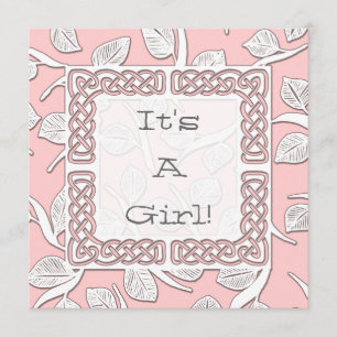 Invitation Faire votre annonce de naissance avec une bordure