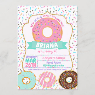 Invitation Faireparts Donuts, Faireparts Donut Rose Gold Past