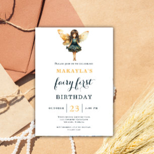 Invitation Fairy 1er Anniversaire Enchanted Jardin Whimsical