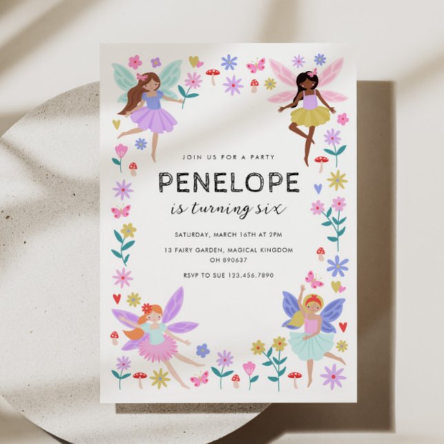Invitation Fairy Birthday (Créateur téléchargé)