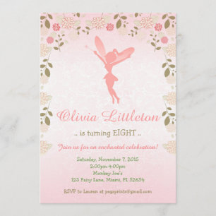 Invitation Fairy Birthday - Enchanted Fairy Garden