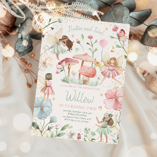 Invitation Fairy Birthday Whimsical Princess Fairy Birthday
