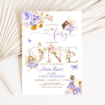 Fairy Butterfly Magique Fleur sauvage 1er annivers