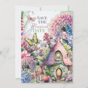 Invitation Fairy Cottage Magique fête d'anniversaire