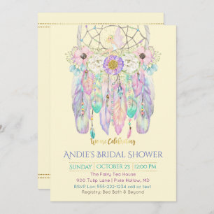 Invitation Fairy Dream Catcher Boho N'importe quel papier cou