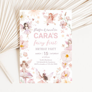 Invitation Fairy Enchanted Garden Fête d'anniversaire