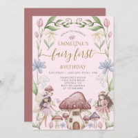 Fairy First Enchanted Forest Girl 1er anniversaire