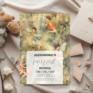 Invitation Fairy First Girl's 1st Birthday