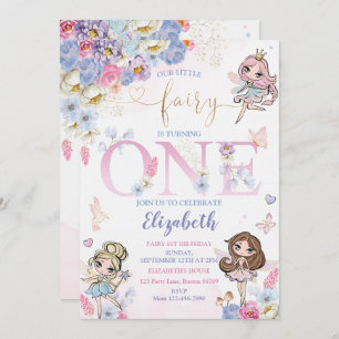 Invitation Fairy Forest Girl Anniversaire