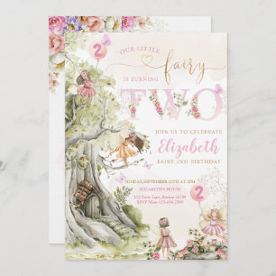 Invitation Fairy Forest Girl Anniversaire