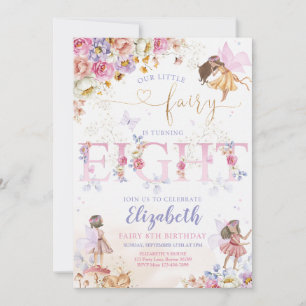 Invitation Fairy Forest Girl Anniversaire Magique