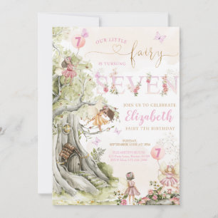Invitation Fairy Forest Girl Anniversaire Magique