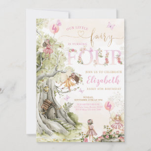 Invitation Fairy Forest Girl Anniversaire Magique