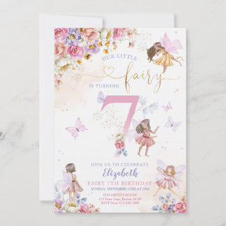 Invitation Fairy Garden Anniversaire