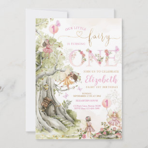 Invitation Fairy Garden Anniversaire