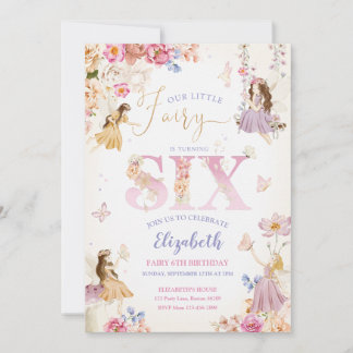 Invitation Fairy Garden Anniversaire