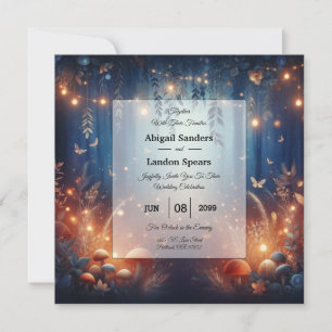 Invitation Fairy Lights et Moonlit Forest Magic Mariage