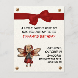 Invitation Fairy Party
