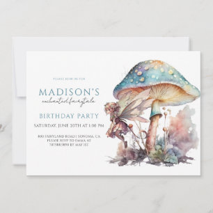 Invitation Fairy Pixie Fairytale Fête d'anniversaire de fille