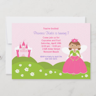 Invitation Fairy Princess Birthday Party