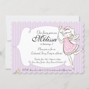 Invitation Fairy Princess Enchanted