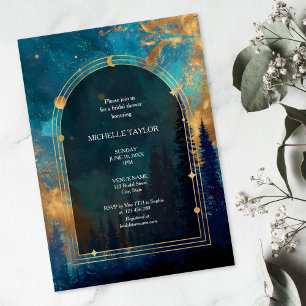 Invitation Fairy Tale Enchanted Forest Élégant Floral Bridal