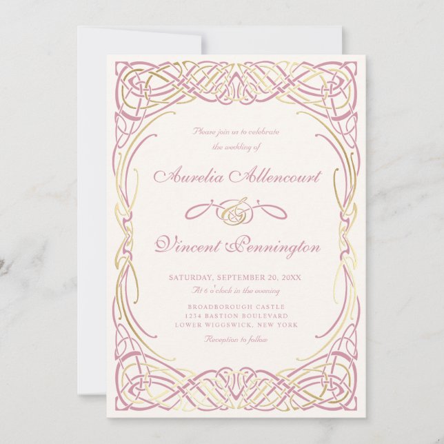 Invitation Fairy Tale Imaginaire Storybook Mariage (Devant)