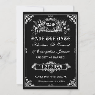 Invitation Fairy Tale Storybook Wedding Save the Date Cards
