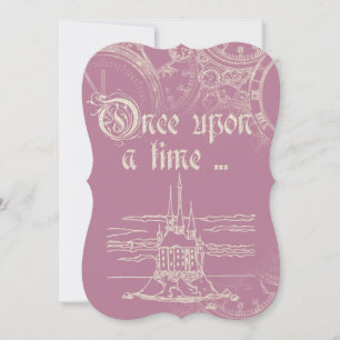 Invitation Fairy Tale Thème Parties scintillant blanche Encha