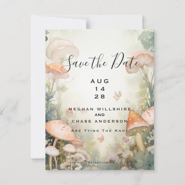 Invitation Fairy Tale Woodland Fairycore Romance (Devant)