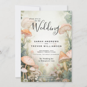 Invitation Fairy Tale Woodland Fairycore Romance