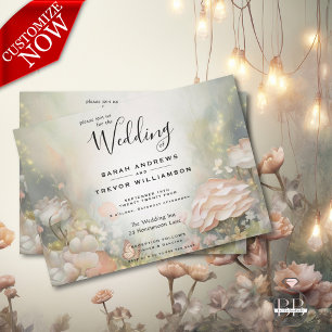 Invitation Fairy Tale Woodland Fairycore Romance