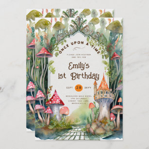 INVITATION FAIRYCORE FAIRYTALE BABYSHOWER 1ER ANNIVERSAIRE TO