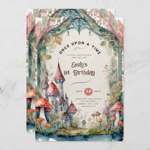 INVITATION FAIRYCORE FAIRYTALE BABYSHOWER 1ER ANNIVERSAIRE TO