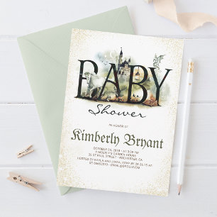 Invitation Fairytale Magie et Baby shower d'histoire enchanté