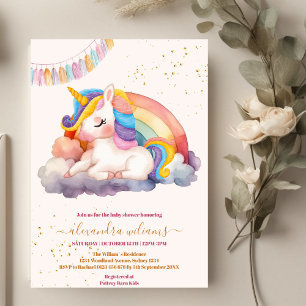 Invitation Fairytale Magie et Baby shower d'histoire enchanté