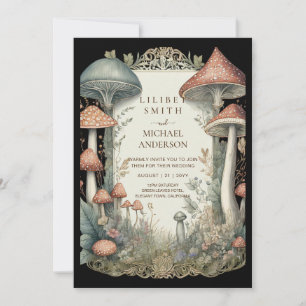 Invitation Fairytale Mariage Fairycore Mushrooms Forest