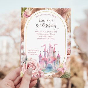 Invitation Fairytale Princess Enchanted Forest Anniversaire