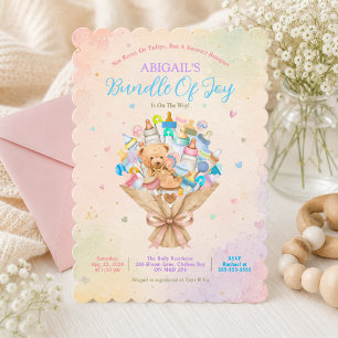 Invitation Faisceau de joie Bouquet bébé en dentelle Baby Sho