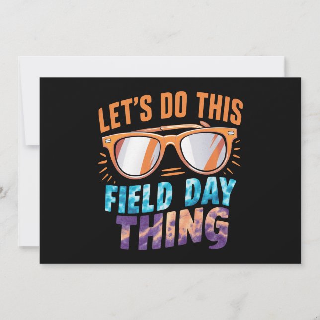 Invitation Faisons cette journée de terrain avec des lunettes (Devant)