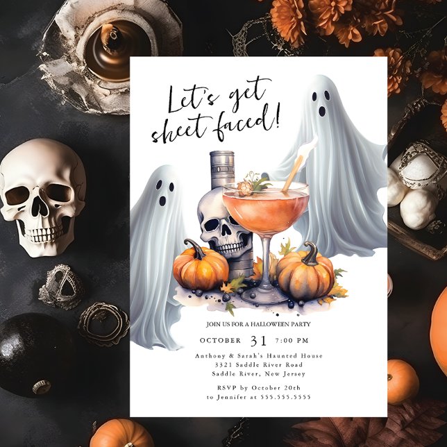 Invitation Faisons face à la fête d'Halloween (Créateur téléchargé)
