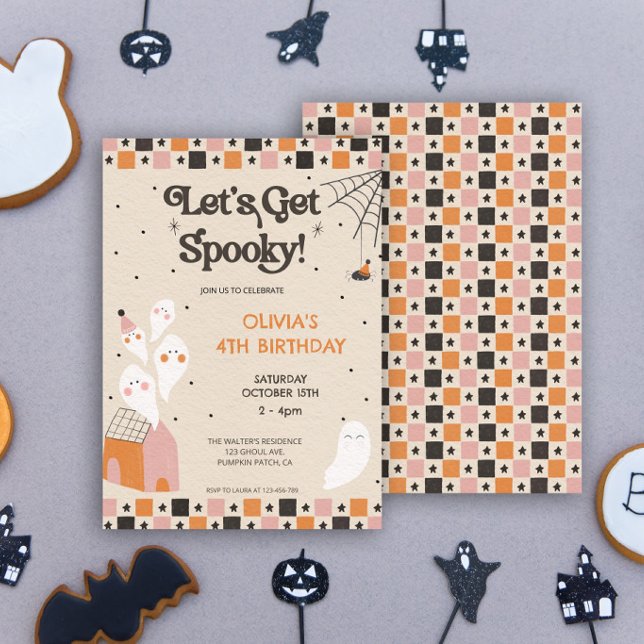 Invitation Faisons Halloween Mignon Anniversaire Fête (Créateur téléchargé)