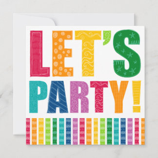 Invitation Faisons la fête !